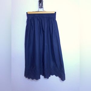 【UNIQLO】100%cotton midi skirt /Navy /size S